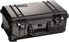 Pelican Products, Inc. - 13-13/16" Wide x 9" High, Clamshell Hard Case - Black, Polypropylene - USA Tool & Supply