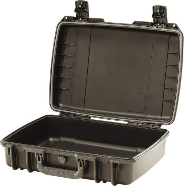 Pelican Products, Inc. - 14-45/64" Wide x 5-51/64" High, Clamshell Hard Case - Black, HPX High Performance Resin - USA Tool & Supply