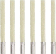 Value Collection - Glass Fiber Scratch Brush Tip Refill - 4-45/64" Brush Length, 4-45/64" OAL, 1-13/64" Trim Length - USA Tool & Supply