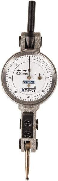 Fowler - Dial Test Indicators Maximum Measurement (mm): 1.60 Dial Graduation (mm): 0.0100 - USA Tool & Supply
