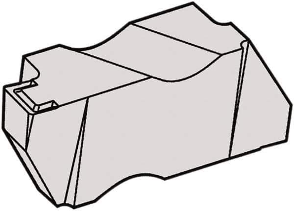 Kennametal - 2NG K Grade KCU25, 0.5mm Cutting Width Carbide Grooving Insert - 0.025" Max Depth of Cut, Left Hand, 0.089mm Corner Radius, AlTiN Finish - USA Tool & Supply