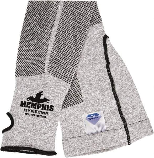 MCR Safety - Size Universal, White Stainless Steel & Polyester Cut Resistant Sleeve - 21" Long Sleeve, Elastic Opening at Both Ends - USA Tool & Supply