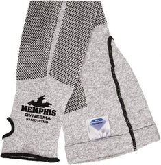 MCR Safety - Size Universal, White Stainless Steel & Polyester Cut Resistant Sleeve - 21" Long Sleeve, Elastic Opening at Both Ends - USA Tool & Supply