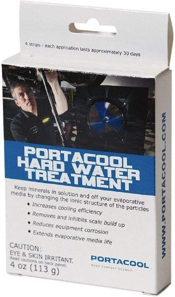 PortaCool - 4 x30 Day, Evaporative Cooler Mineral Treatment - 5-1/2" Long x 3/4" Wide x 3-3/4" High, For Use with All Portacool Units - USA Tool & Supply