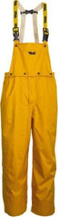 Viking - Size 4XL, Yellow, Rain, Wind Resistant Bib Overall - No Pockets - USA Tool & Supply