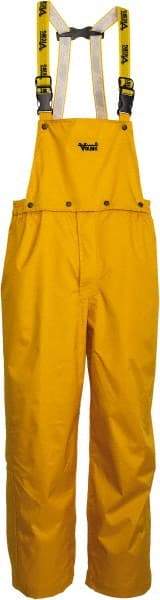 Viking - Size S, Yellow, Rain, Wind Resistant Bib Overall - No Pockets - USA Tool & Supply