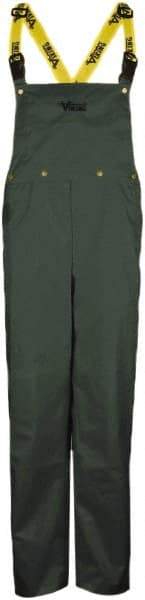 Viking - Size 2XL, Green, Rain, Wind Resistant Bib Overall - No Pockets - USA Tool & Supply