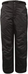 Viking - Size L, Black, Rain, Wind Resistant, Cold Weather Pants - 2 Pockets - USA Tool & Supply