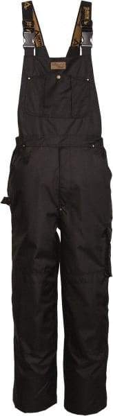 Viking - Size 2XL, Black, Rain, Wind Resistant Bib Overall - No Pockets - USA Tool & Supply