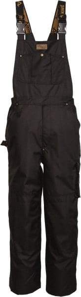 Viking - Size 3XL, Black, Rain, Wind Resistant Bib Overall - No Pockets - USA Tool & Supply
