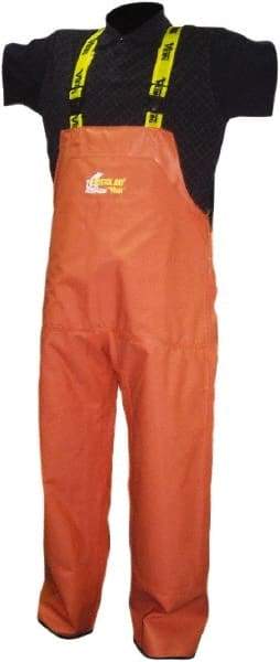Viking - Size M, Orange, Rain, Wind Resistant Bib Overall - No Pockets - USA Tool & Supply
