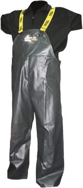 Viking - Size 2XL, Green, Rain, Wind Resistant Bib Overall - No Pockets - USA Tool & Supply