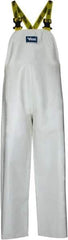 Viking - Size 2XL, White, Chemical, Rain, Wind Resistant Bib Overall - No Pockets - USA Tool & Supply