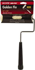 Wooster Brush - 11" Long, 3/8" Nap, Mini Knit - 6-1/2" Wide, Steel Frame, Includes Roller Cover & Frame - USA Tool & Supply