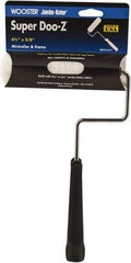 Wooster Brush - 11" Long, 3/8" Nap, Mini Woven - 6-1/2" Wide, Steel Frame, Includes Roller Cover & Frame - USA Tool & Supply