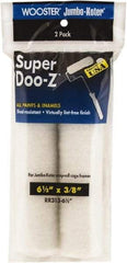 Wooster Brush - 3/8" Nap, 6-1/2" Wide Paint Mini Roller - Medium Texture, Woven - USA Tool & Supply