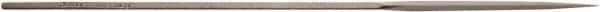 Value Collection - 5-1/2" Needle Precision Swiss Pattern Three Square File - 7/64" Width Diam, Die Sinker's Handle - USA Tool & Supply