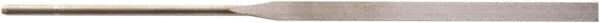 Value Collection - 5-1/2" Needle Precision Swiss Pattern Regular Pillar File - 13/64" Width Diam, Round Handle - USA Tool & Supply