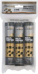 LubriMatic - 3 oz Cartridge Lithium General Purpose Grease - Black, 280°F Max Temp, NLGIG 1-1/2, - USA Tool & Supply