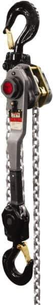 Jet - 12,000 Lb Lifting Capacity, 20' Lift Height, Lever with Overload Protection Hoist - Made from Chain, 64 Lb Avg Pull to Lift Rated Load - USA Tool & Supply