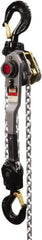 Jet - 12,000 Lb Lifting Capacity, 10' Lift Height, Lever with Overload Protection Hoist - Made from Chain, 64 Lb Avg Pull to Lift Rated Load - USA Tool & Supply