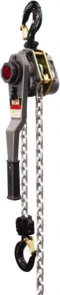 Jet - 6,000 Lb Lifting Capacity, 10' Lift Height, Lever with Overload Protection Hoist - Made from Chain - USA Tool & Supply