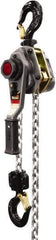 Jet - 5,000 Lb Lifting Capacity, 15' Lift Height, Lever with Overload Protection Hoist - Made from Chain - USA Tool & Supply