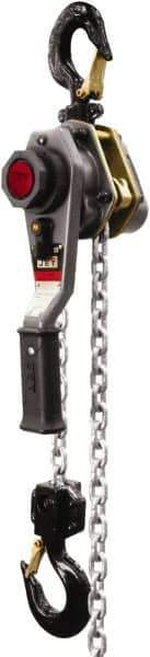 Jet - 3,000 Lb Lifting Capacity, 15' Lift Height, Lever with Overload Protection Hoist - Made from Chain - USA Tool & Supply