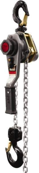 Jet - 3,000 Lb Lifting Capacity, 5' Lift Height, Lever with Overload Protection Hoist - Made from Chain - USA Tool & Supply