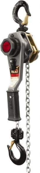 Jet - 2,000 Lb Lifting Capacity, 20' Lift Height, Lever with Overload Protection Hoist - Made from Chain - USA Tool & Supply
