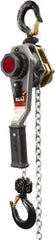 Jet - 2,000 Lb Lifting Capacity, 10' Lift Height, Lever with Overload Protection Hoist - Made from Chain - USA Tool & Supply