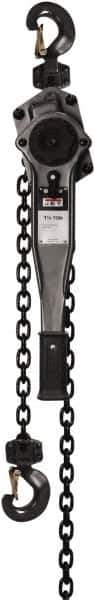 Jet - 3,000 Lb Lifting Capacity, 10' Lift Height, Lever Hoist - Made from Chain, 49 Lb Avg Pull to Lift Rated Load - USA Tool & Supply