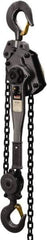 Jet - 12,000 Lb Lifting Capacity, 15' Lift Height, Lever Hoist - Made from Chain, 77 Lb Avg Pull to Lift Rated Load - USA Tool & Supply