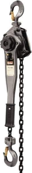 Jet - 3,000 Lb Lifting Capacity, 10' Lift Height, Lever Hoist - Made from Chain, 49 Lb Avg Pull to Lift Rated Load - USA Tool & Supply