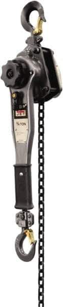 Jet - 1,500 Lb Lifting Capacity, 20' Lift Height, Lever Hoist - Made from Chain, 31 Lb Avg Pull to Lift Rated Load - USA Tool & Supply