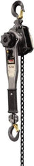 Jet - 1,500 Lb Lifting Capacity, 20' Lift Height, Lever Hoist - Made from Chain, 31 Lb Avg Pull to Lift Rated Load - USA Tool & Supply