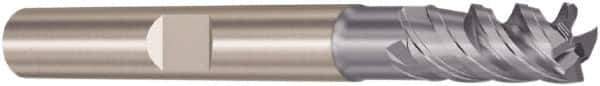 Seco - 10mm, 22mm LOC, 10mm Shank Diam, 72mm OAL, 4 Flute, Solid Carbide Square End Mill - Single End, SIRON-A Finish, Spiral Flute, 48° Helix, Right Hand Cut, Right Hand Flute, Series JS554 - USA Tool & Supply