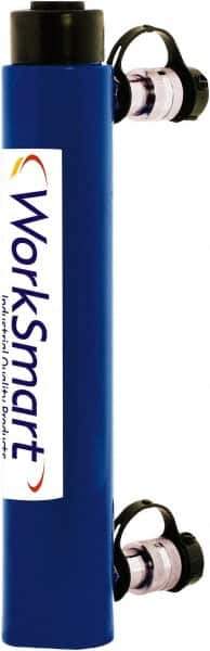 Value Collection - 10 Ton, 10.04" Stroke, 22.41 Cu In Oil Capacity, Portable Hydraulic Double Acting Cylinder - 2.24 Sq In Effective Area, 16.12" Lowered Ht., 26.19" Max Ht., 1.69" Cyl Bore Diam, 1.38" Plunger Rod Diam, 10,000 Max psi - USA Tool & Supply