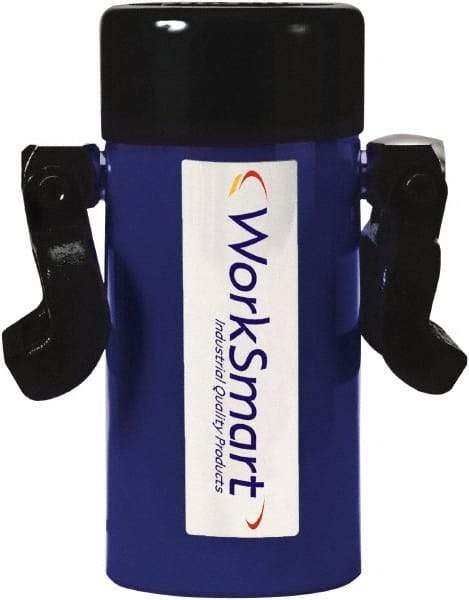Value Collection - 55 Ton, 6.26" Stroke, 68.73 Cu In Oil Capacity, Portable Hydraulic Single Acting Cylinder - 10.98 Sq In Effective Area, 11.14" Lowered Ht., 17.4" Max Ht., 3.74" Cyl Bore Diam, 3.15" Plunger Rod Diam, 10,000 Max psi - USA Tool & Supply