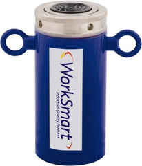 Value Collection - 55 Ton, 5.91" Stroke, 64.9 Cu In Oil Capacity, Portable Hydraulic Lock Nut Cylinder - 10.99 Sq In Effective Area, 10.4" Lowered Ht., 16.3" Max Ht., 3.7" Cyl Bore Diam, 10,000 Max psi - USA Tool & Supply