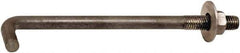 Value Collection - 3/4-10, 15" OAL Bent Anchor Bolt - Grade 2 Steel - USA Tool & Supply