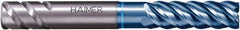 HAIMER - 5/16", 5 Flute, Single End, Solid Carbide, Corner Chamfer End Mill - 2-3/16" OAL, Right Hand Flute, 5/8" LOC, Right Hand Cut - USA Tool & Supply