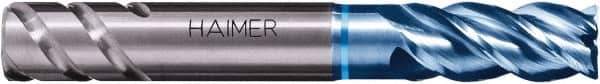 HAIMER - 3/4", 4 Flute, Single End, Solid Carbide, 0.003" Corner Radius End Mill - 3-3/4" OAL, Right Hand Flute, 1-1/2" LOC, Right Hand Cut - USA Tool & Supply