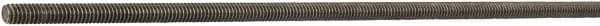 Made in USA - 1-1/2-6 UNC (Coarse), 12' Long, Medium Carbon Steel General Purpose Threaded Rod - Uncoated, Right Hand Thread - USA Tool & Supply