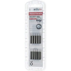 Wiha - 25mm Hex Screwdriver Bit - 1/4" Drive, 1" OAL - USA Tool & Supply