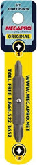 Megapro - #1 & #2, Hex Drive Phillips Insert Screwdriver Bit - 1/4" Drive, 2" OAL - USA Tool & Supply