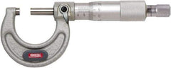 SPI - 75 to 100mm Range, 0.01mm Graduation, Mechanical Outside Micrometer - Ratchet Stop Thimble, 60mm Throat Depth, Accurate to 0.005mm - USA Tool & Supply
