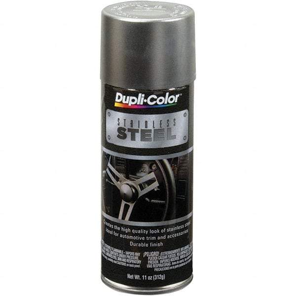 Dupli-Color - Automotive Stainless Steel Paint - 11 oz Aerosol Can - USA Tool & Supply