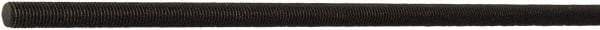 Value Collection - 1/4-20 UNC (Coarse), 3' Long, Stainless Steel General Purpose Threaded Rod - Black Oxide Finish, Right Hand Thread - USA Tool & Supply