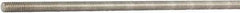 Made in USA - 1/2-13 UNC (Coarse), 6' Long, Aluminum General Purpose Threaded Rod - Uncoated, Right Hand Thread - USA Tool & Supply